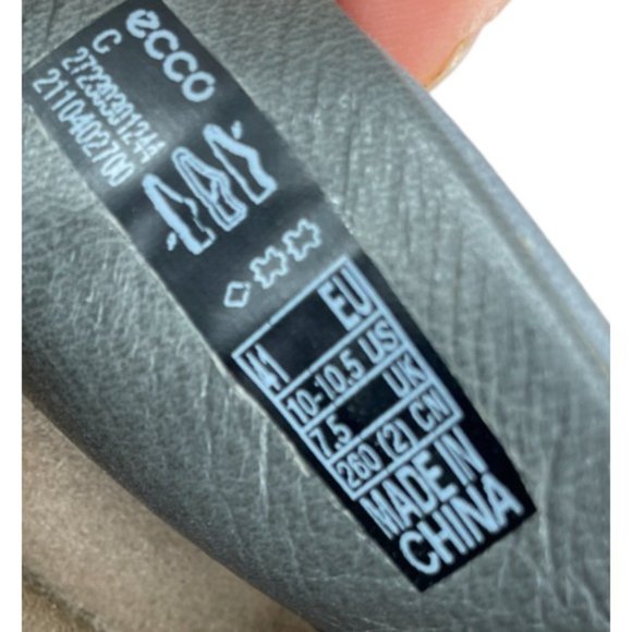 Ecco Women's Corksphere Gray Leather Strappy Platform Sandals EU 41/US 10-10.5 - Picture 8 of 9